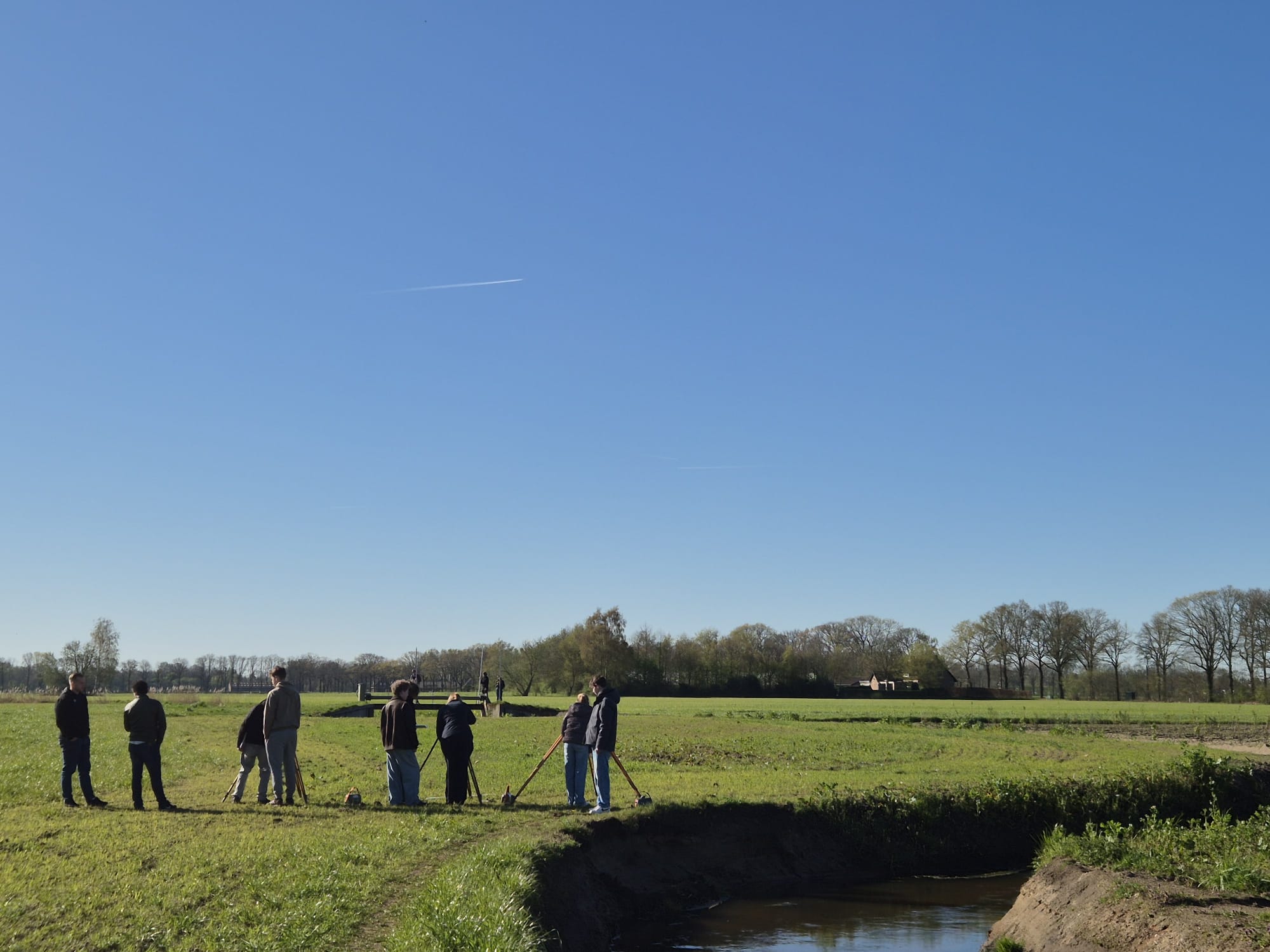 Klas 10D op landmeetkamp